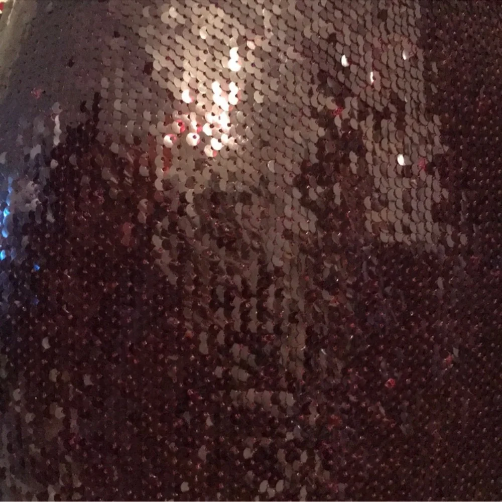 NWT Tobi Burgundy / Brown Sequin Midi Pencil Skirt Medium